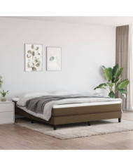 Matelas de lit à ressorts ensachés Marron foncé 160x200x20 cm | Mobilier & Déco
