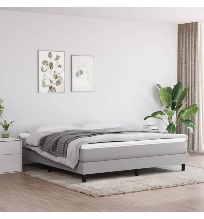 Matelas de lit à ressorts ensachés Gris clair 180x200x20 cm | Mobilier & Déco