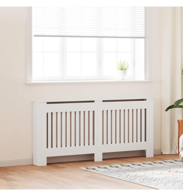 Cache-radiateur Blanc MDF 172 cm | Mobilier & Déco