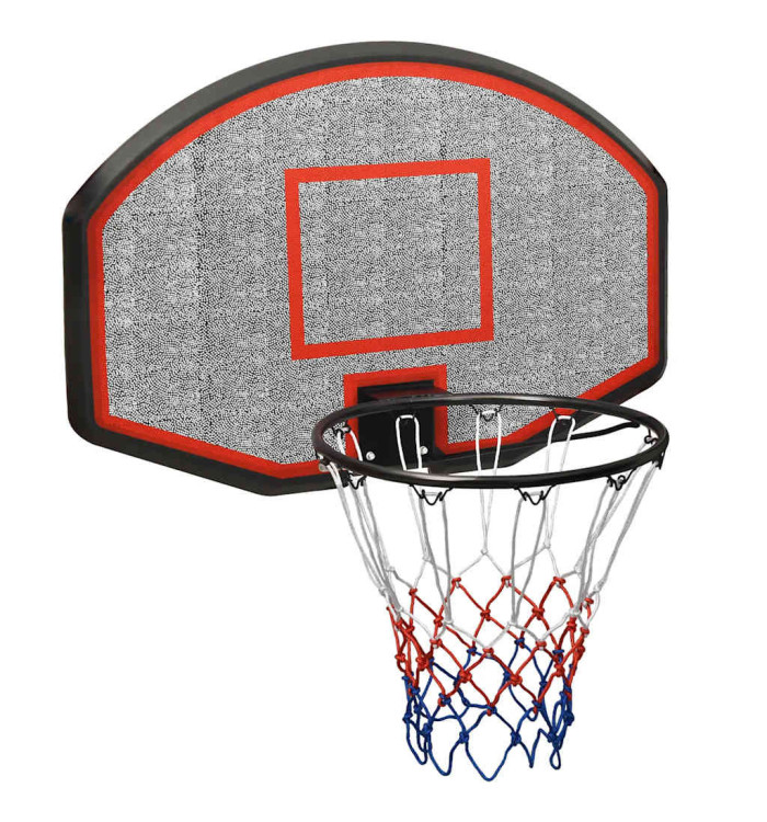 Panneau de basket-ball Noir 90x60x2 cm Polyéthylène | Mobilier & Déco