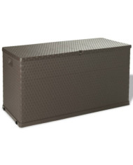 Boîte de stockage de jardin Marron 120x56x63 cm PP Rotin | Mobilier & Déco