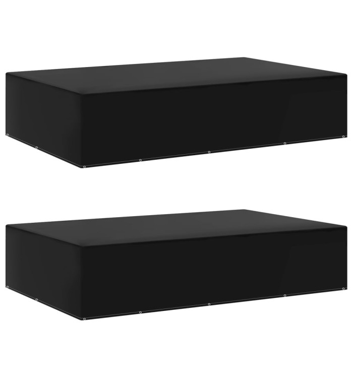 Housses de salon de jardin 2 pcs 12 œillets 325x205x70 cm | Mobilier & Déco
