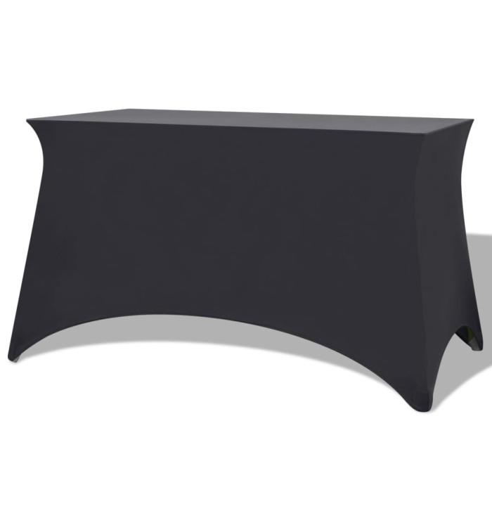 Housses extensibles pour table 2 pcs 120x60,5x74 cm Anthracite | Mobilier & Déco