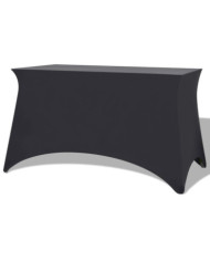 Housses extensibles pour table 2 pcs 120x60,5x74 cm Anthracite | Mobilier & Déco