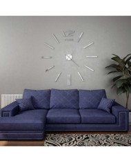 Horloge murale 3D Design moderne 100 cm XXL Argenté | Mobilier & Déco
