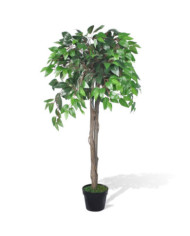 Palmier Artificiel Plastique avec Pot 110 cm | Mobilier & Déco