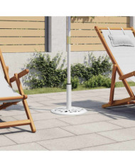 Socle de parasol Blanc 40x40x32 cm Fonte | Mobilier & Déco
