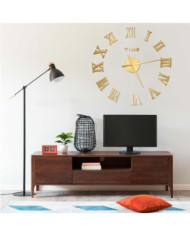 Horloge murale 3D Design moderne Doré 100 cm XXL | Mobilier & Déco