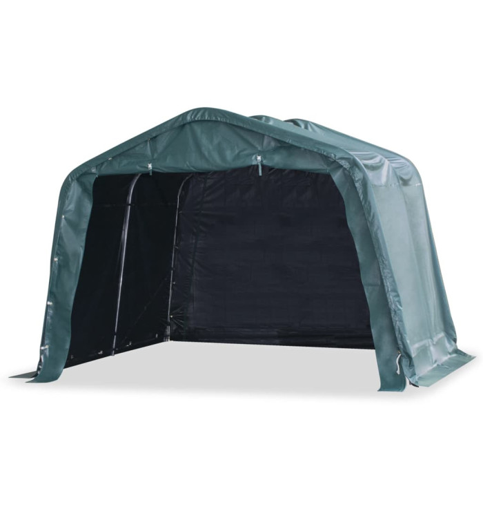 Tente amovible pour bétail PVC 550 g/m² 3,3 x 3,2 m Vert foncé | Mobilier & Déco