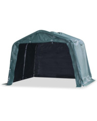 Tente amovible pour bétail PVC 550 g/m² 3,3 x 3,2 m Vert foncé | Mobilier & Déco