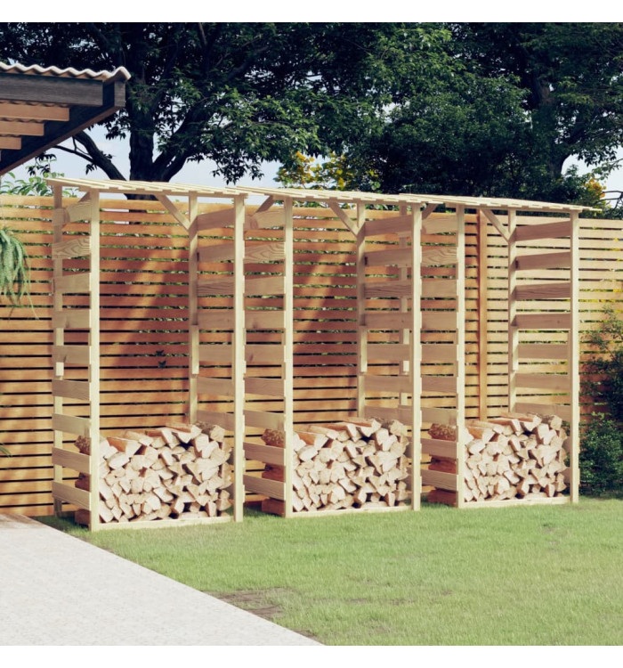 Pergolas avec toits 3 pcs 100x90x200 cm Bois de pin imprégné | Mobilier & Déco
