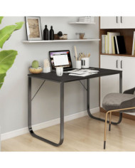 Bureau d'ordinateur Noir 110x60x73 cm Aggloméré | Mobilier & Déco