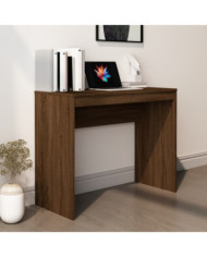 Bureau Chêne marron 90x40x72 cm Bois d'ingénierie | Mobilier & Déco