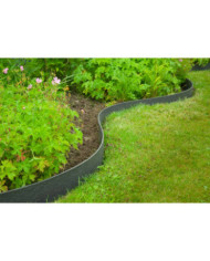 Nature Bordure de jardin 0,12x12 m 5 mm noir | Mobilier & Déco