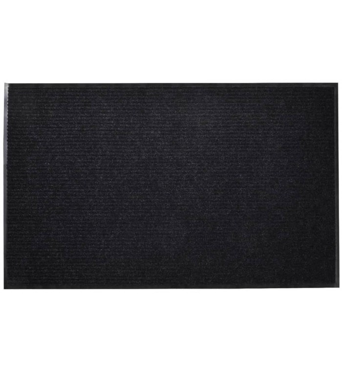 Tapis d'entrée Noir PVC 90 x 120 cm | Mobilier & Déco