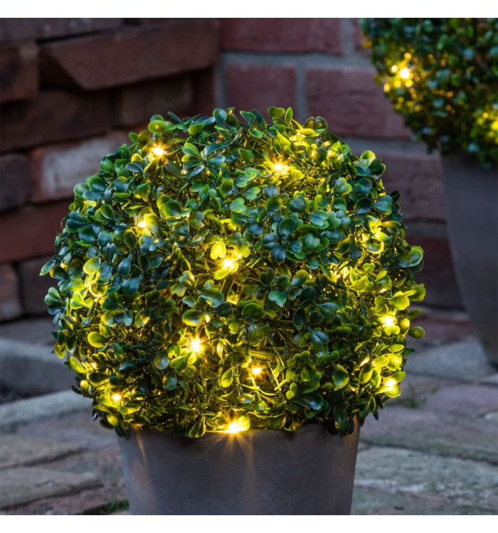 HI Boule de buis avec LED Diamètre 25 cm | Mobilier & Déco