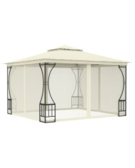 Tonnelle avec moustiquaire 300x300x265 cm Crème | Mobilier & Déco