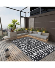 Tapis d'extérieur ARAKIL Noir 190x290 cm PP | Mobilier & Déco