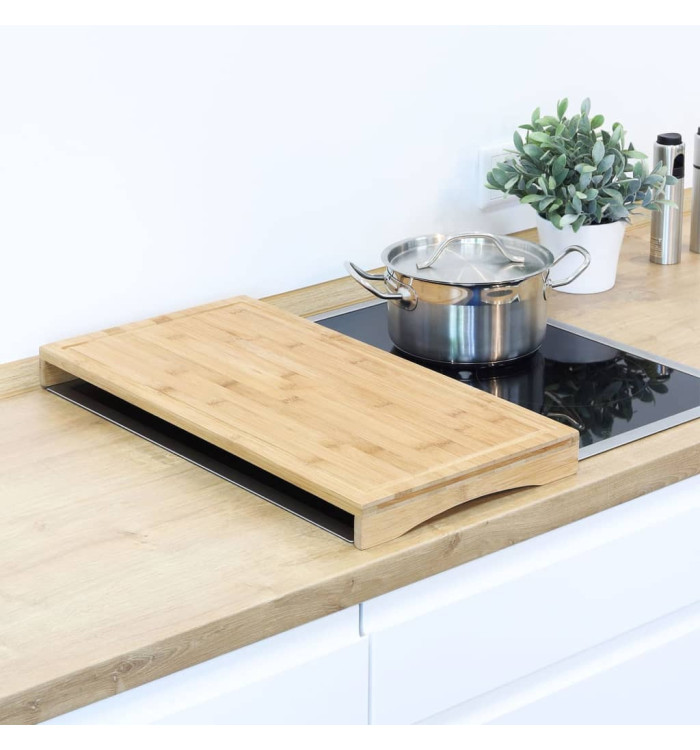 HI Planche à découper 2 en 1 54x28x4,5 cm bambou | Mobilier & Déco