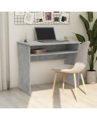 Bureau Gris béton 90x50x74 cm Bois d'ingénierie | Mobilier & Déco
