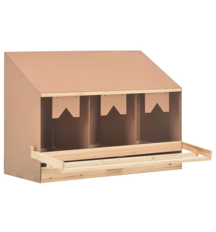 Pondoir 3 compartiments 93x40x65 cm bois de pin massif | Mobilier & Déco