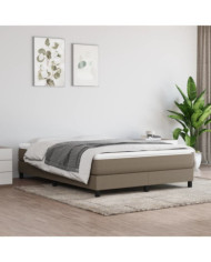 Matelas de lit à ressorts ensachés Taupe 140x200x20 cm Tissu | Mobilier & Déco