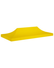 Toit de tente de réception 6x3 m Jaune 270 g/m² | Mobilier & Déco