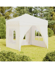 Tente de réception pliable avec parois Crème 2x2 m | Mobilier & Déco