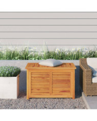 Boîte de rangement de jardin et sac 90x50x58cm bois massif teck | Mobilier & Déco