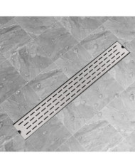Drain de douche linéaire 830 x 140 mm Acier inoxydable | Mobilier & Déco