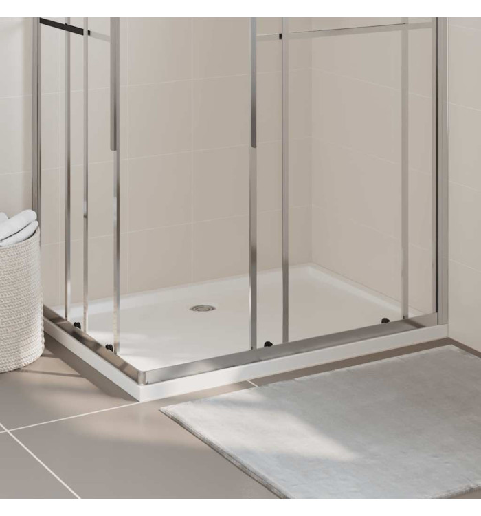 Receveur de douche rectangulaire ABS Blanc 80x110 cm | Mobilier & Déco
