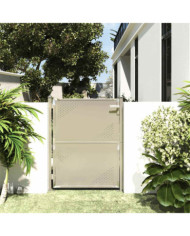 Portail de jardin 100x125 cm Acier inoxydable | Mobilier & Déco
