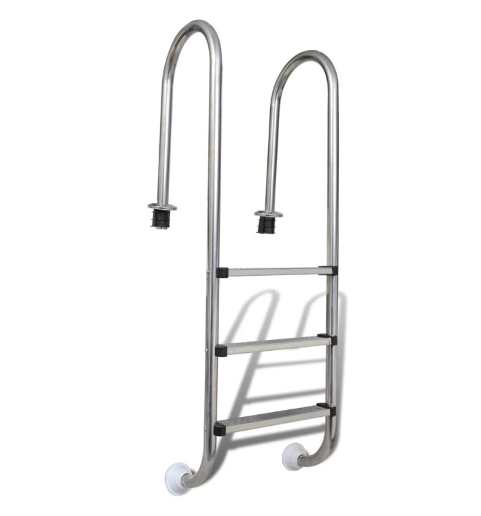 Échelle de piscine à 3 échelons Acier inoxydable 304 120 cm | Mobilier & Déco