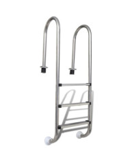 Échelle de piscine à 3 échelons Acier inoxydable 304 120 cm | Mobilier & Déco