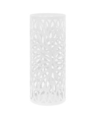 Porte-parapluie Feuilles Acier Blanc | Mobilier & Déco