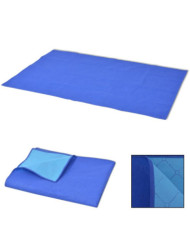 Couverture de pique-nique Bleu et bleu clair 150 x 200 cm | Mobilier & Déco