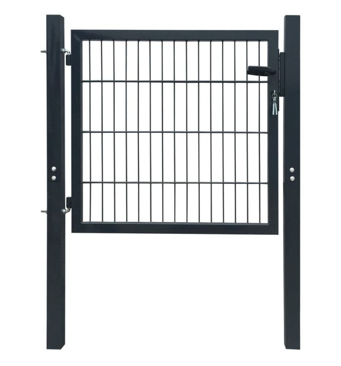 Portillon Acier Anthracite 105x150 cm | Mobilier & Déco