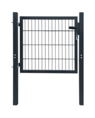 Portillon Acier Anthracite 105x150 cm | Mobilier & Déco