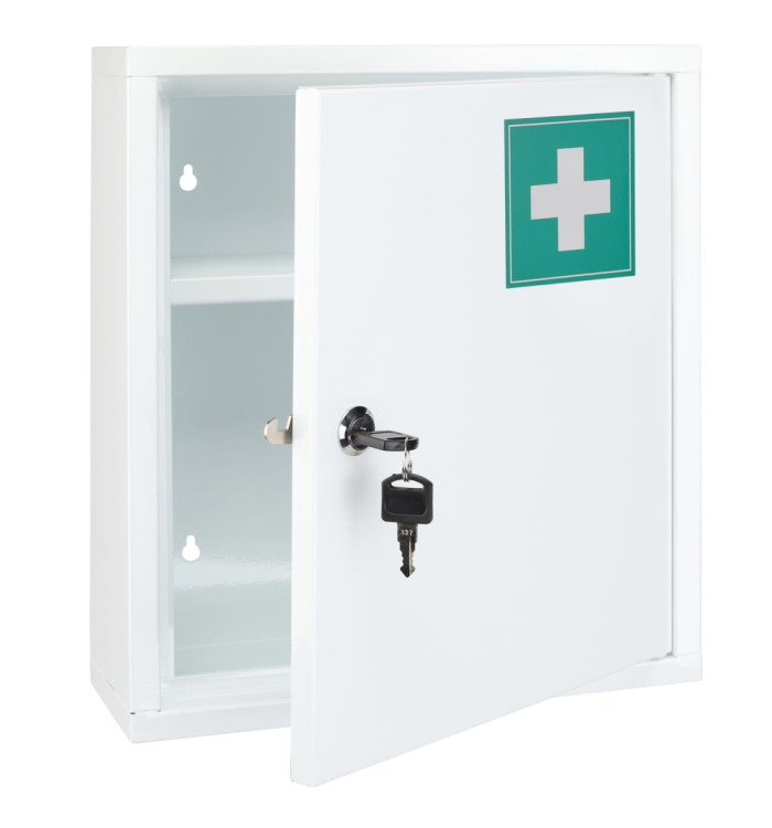 HI Armoire à pharmacie 31,5x10x36 cm Acier | Mobilier & Déco