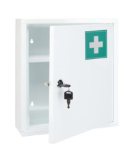 HI Armoire à pharmacie 31,5x10x36 cm Acier | Mobilier & Déco