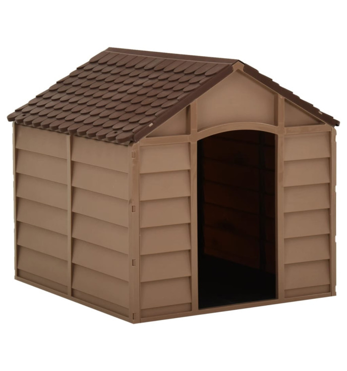 Niche pour chiens Marron 71x71,5x68 cm PP | Mobilier & Déco