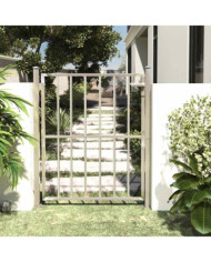 Portail de jardin 100x125 cm Acier inoxydable | Mobilier & Déco