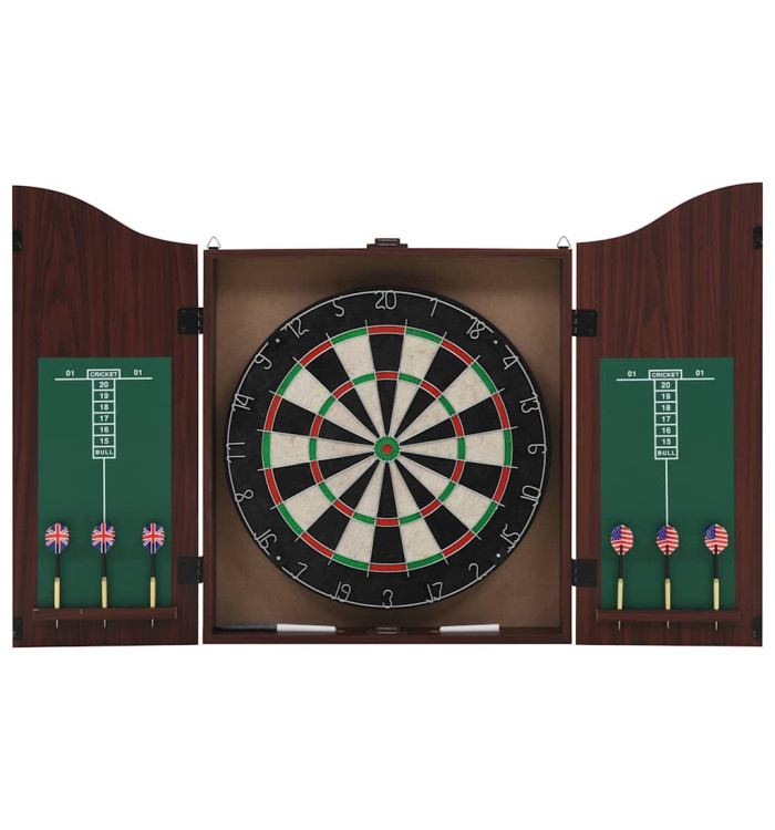 Jeu de cibles professionnel Sisal avec armoire et 6 fléchettes | Mobilier & Déco