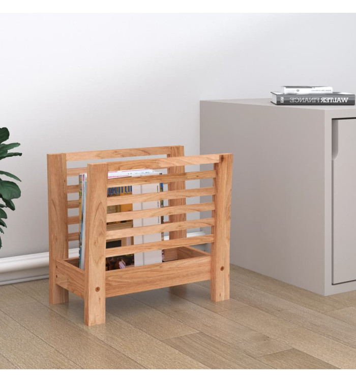 Porte-revues 40x26,5x38,5 cm Bois massif de noyer | Mobilier & Déco