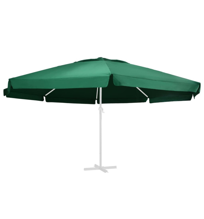 Tissu de remplacement pour parasol d'extérieur Vert 600 cm | Mobilier & Déco