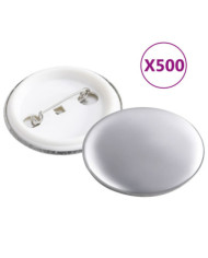 Pièces de boutons à épingle 500 ensembles 37 mm | Mobilier & Déco