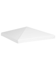 Toile de toit de belvédère 270 g/m² 3x3 m Blanc | Mobilier & Déco