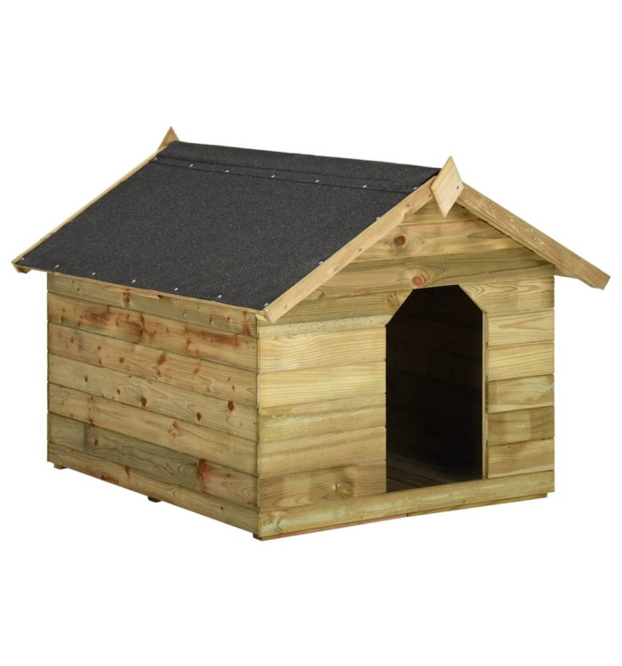 Niche de jardin avec toit ouvrant en bois de pin imprégné | Mobilier & Déco