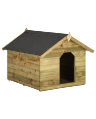 Niche de jardin avec toit ouvrant en bois de pin imprégné | Mobilier & Déco