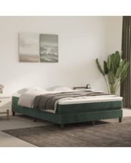 Matelas de lit à ressorts ensachés Vert foncé 140x190x20 cm | Mobilier & Déco